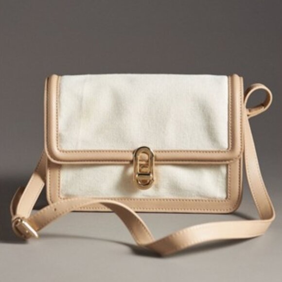 MWT-Anthropologie-Jules Kae Mia Turnlock Bag - Neutral - Picture 1 of 4